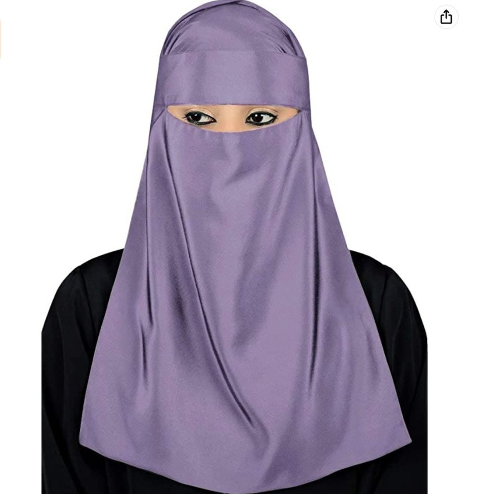 New Women's Soft Crepe Niqab Set Muslim Hijab Burqa Burka Naqaab🤩🤩🤩🤩🤩